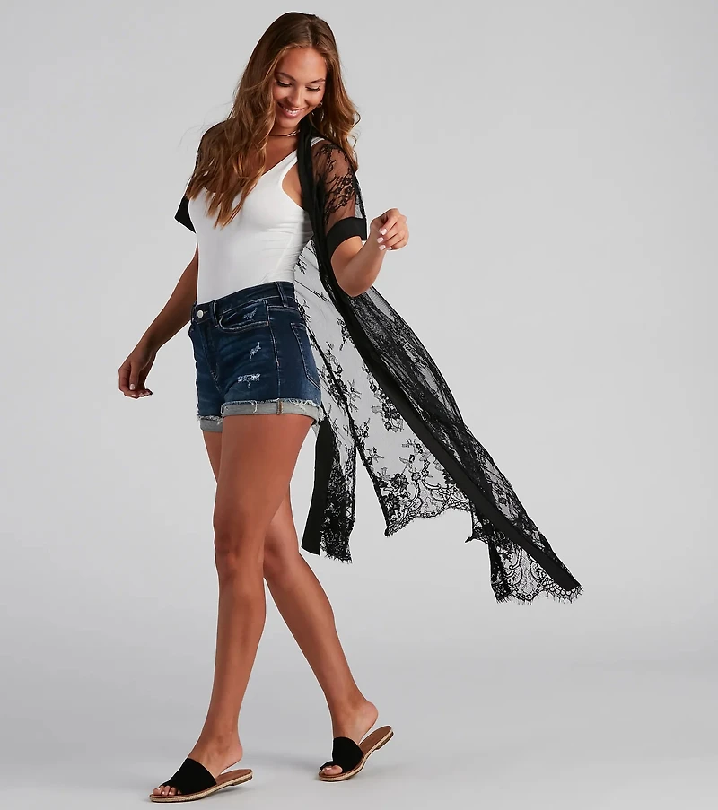 Live Lace Kimono Duster