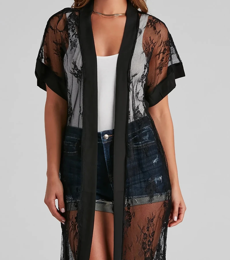 Live Lace Kimono Duster