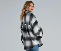 Basic Mood Oversized Plaid Shacket