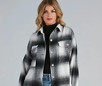 Basic Mood Oversized Plaid Shacket