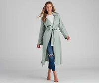 Shift Season Linen Belted Trench