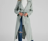 Shift Season Linen Belted Trench