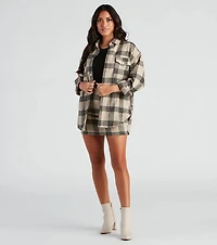 Forever Plaid Woven Shacket