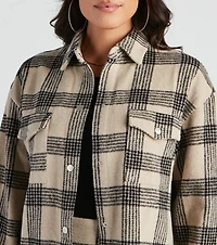 Forever Plaid Woven Shacket