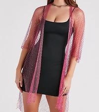 Glamorous Trendsetter Rhinestone Kimono