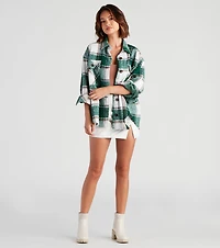 True And Trendy Plaid Shacket
