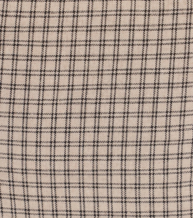 Keep On Charming Plaid Linen Cropped Vest