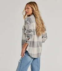 Cozy Season Plaid Button-Down Shacket