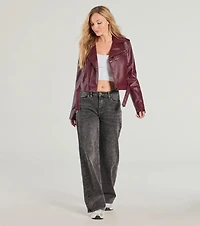 Ride With Me Faux Leather Moto Jacket