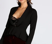 Work It Peplum Blazer