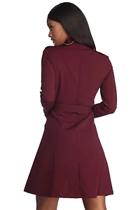 Zip Front Button Detail Trench Coat