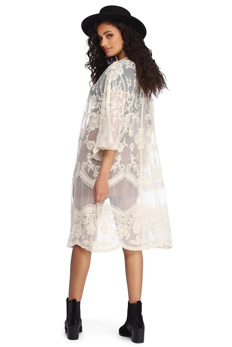 Crochet Babe Lace Kimono