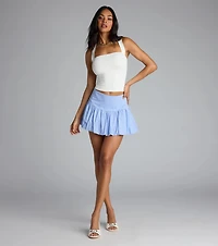 Serving Prep & Sass Bubble Mini Skirt