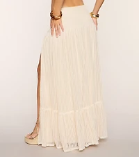 Salt Air Breeze Crochet Maxi Skirt