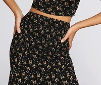 Darling Ditsy Floral Maxi Skirt