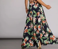 Coastal Vibes Zip Maxi Skirt