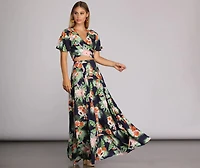 Coastal Vibes Zip Maxi Skirt