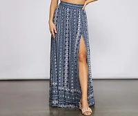 Bohemian Beat High Waist Maxi Skirt