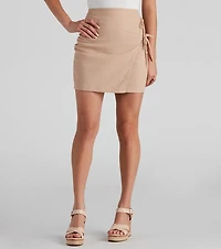 Casual Chic Linen Mini Skirt