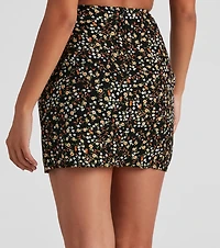Spring It On Me Floral Mini Skirt