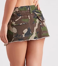 Throw It Back Low-Rise Micro Mini Skirt