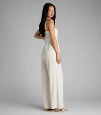 Stylish The Sunshine Linen Cargo Jumpsuit
