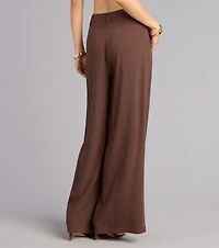 Effortless Look Linen-Blend Trouser Pants