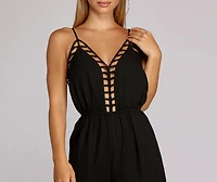 Sleek Open Back Caged Jumpsuit