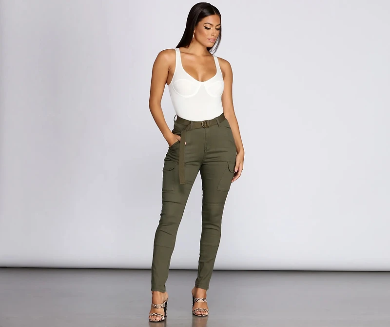 Babe Skinny Cargo Pants