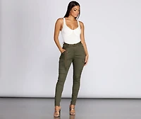 Babe Skinny Cargo Pants