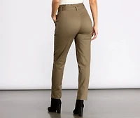 Belted and Chic Paperbag Pants