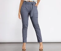 Belted and Chic Paperbag Pants