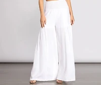 Time Off Linen High Waist Wide Leg Pants