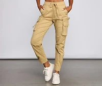 Lowkey Style High Rise Cargo Joggers