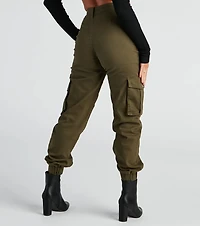 Jog My Memory High Rise Cargo Joggers