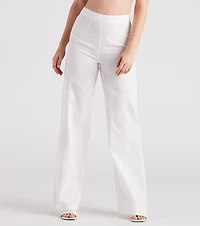Meet The Hamptons Linen Wide Leg Pants