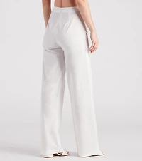 Meet The Hamptons Linen Wide Leg Pants