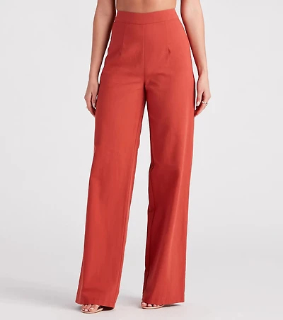 Meet The Hamptons Linen Wide Leg Pants