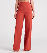 Meet The Hamptons Linen Wide Leg Pants