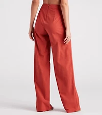 Meet The Hamptons Linen Wide Leg Pants