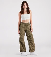 Cool Meter Mid-Rise Parachute Cargo Pants