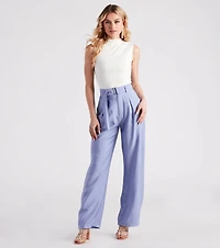 Show Up Style Linen Wide Leg Trouser Pants