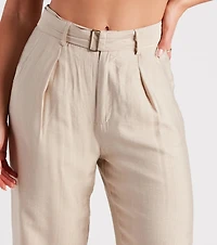 Show Up Style Linen Wide Leg Trouser Pants