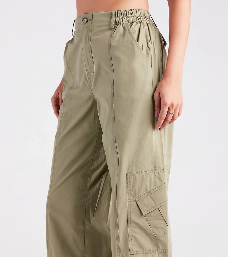 Major Cool Girl Parachute Cargo Pants