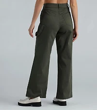 High-Rise Wide-Leg Carpenter Pants
