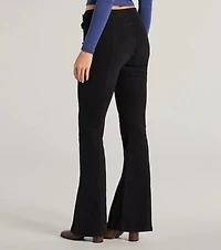 Cool Icon High-Rise Belted Bootcut Pants