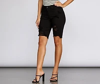 Distressed Diva Bermuda Shorts