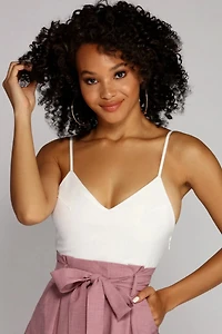 Spring Step Bow Tie Romper