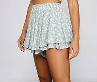 Floral Desire Layered Shorts