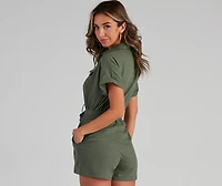 Weekend-Ready Linen Romper